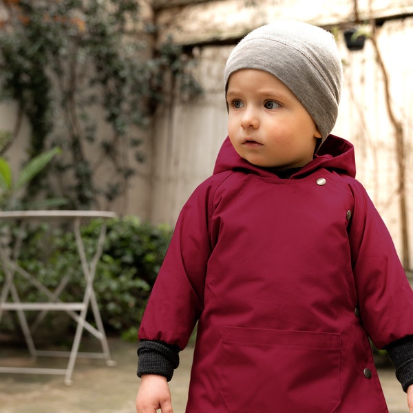 Baby Kapuzenjacke aus Bio Baumwolle - Frühling, Sommer, Herbst und Winter