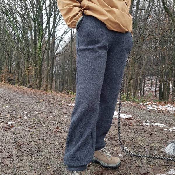 Wollwalk Damenhose Anthrazit