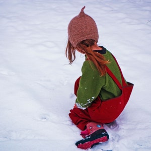 Bio Kinder Latzhose Winter / Schneehose / Skihose Mädchen, Jungen 98-128, Schneeanzug, Winter Kleidung, Winter Hose, Bild 4