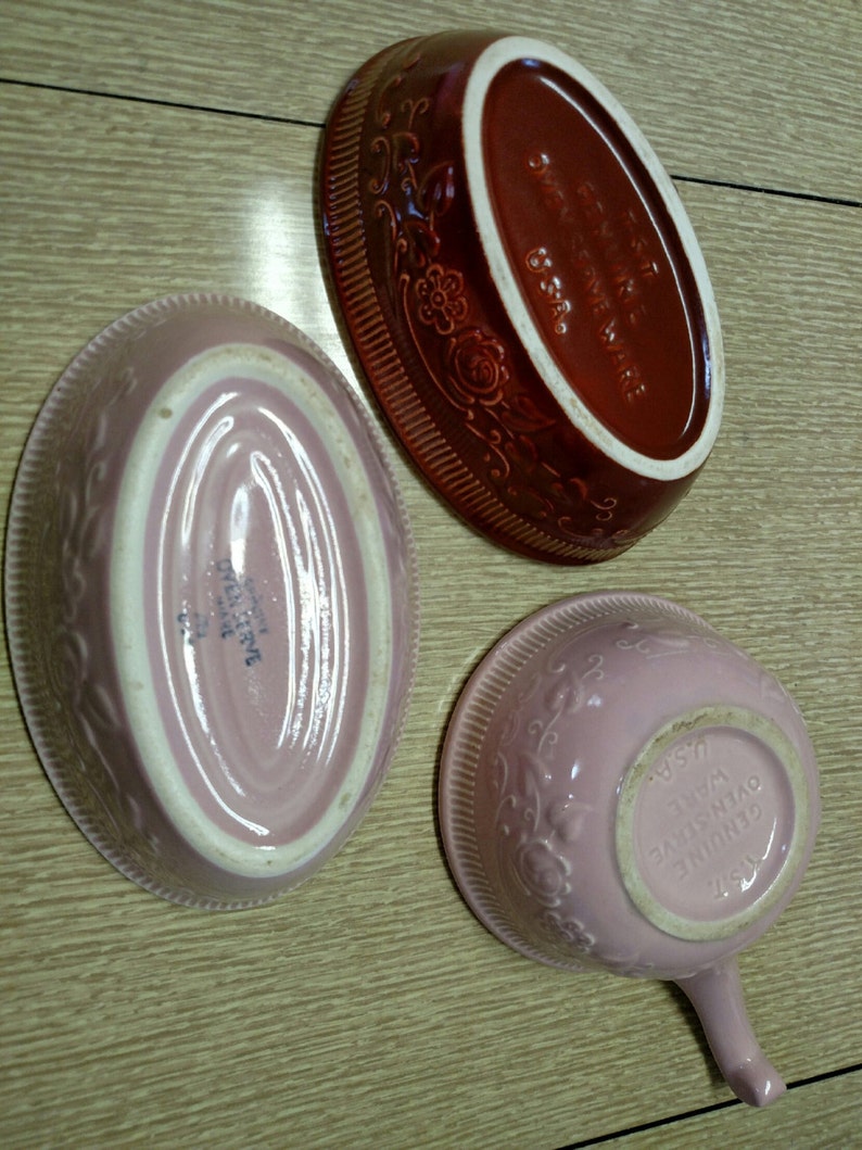 TST Oven serve ware set of 3. Vintage bakeware Etsy