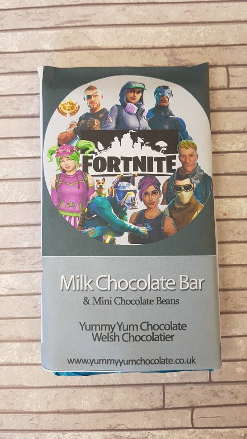 Fortnite Chocolate Bar Chocolate Fortnite Fortnite Game Etsy - 