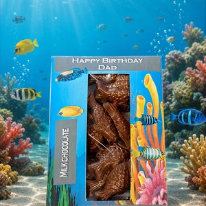 Poisson au chocolat au lait belge, cadeau de pêche