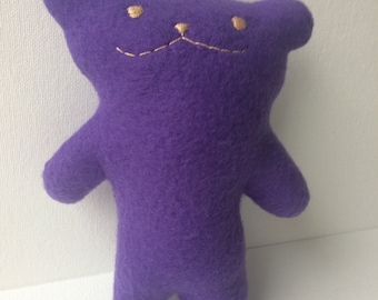 Little bear softie purple | Fort Softie | modern purple teddy bear