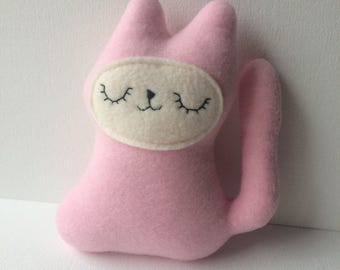 pink cat stuffed animal | fort softie