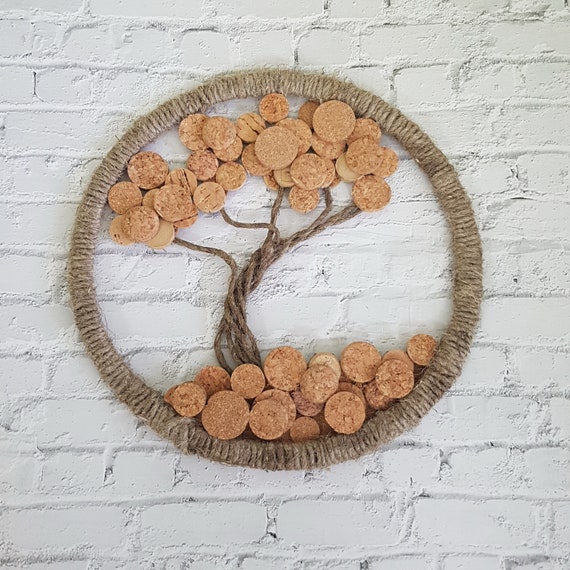 Wine Cork Art Tree Wall Decor - Cork Wall Artwork Wine Cork Art Tree Wall Decor - Cork Wall Artwork