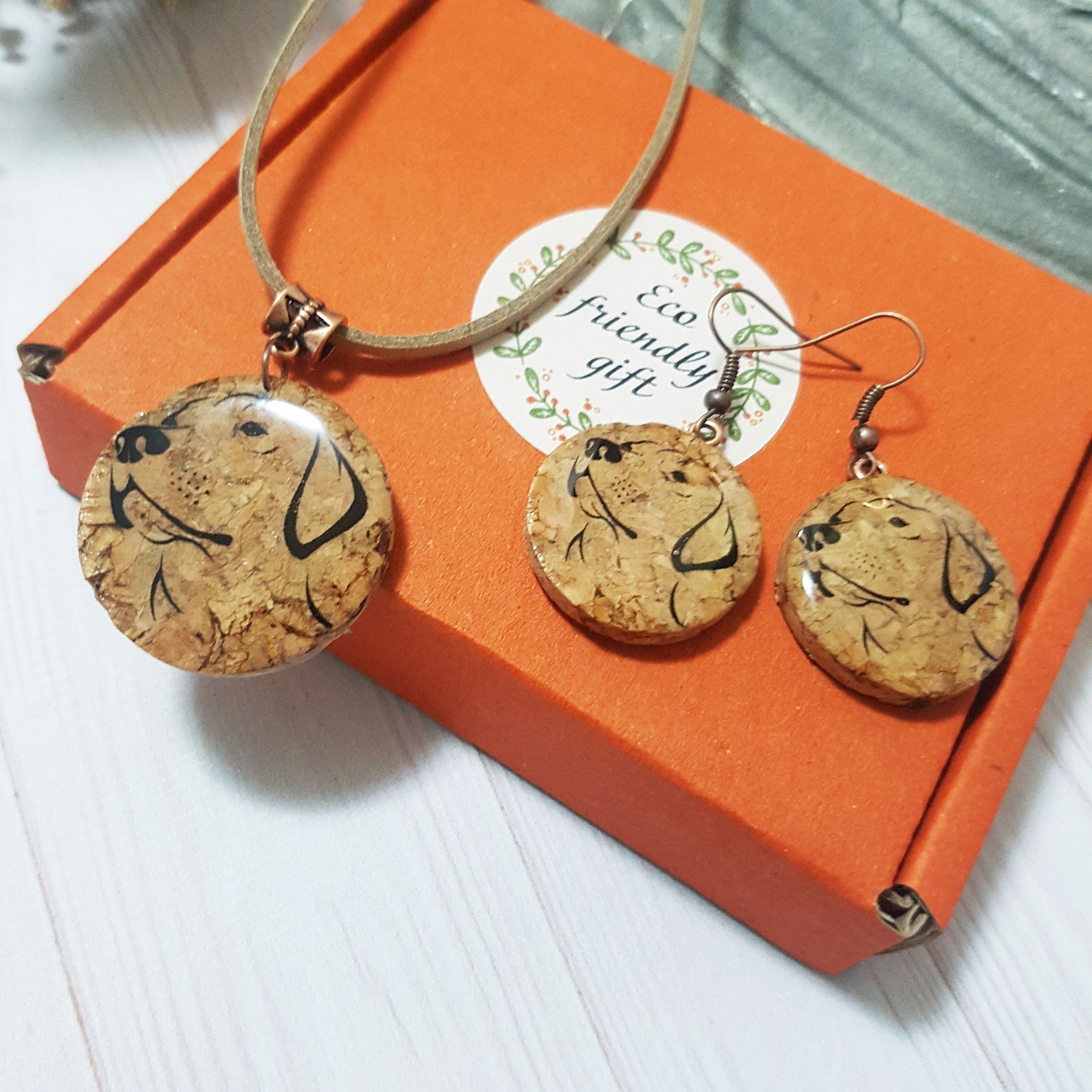 Labrador Set Recycled Wine Cork Jewelry Personalized Your Etsy