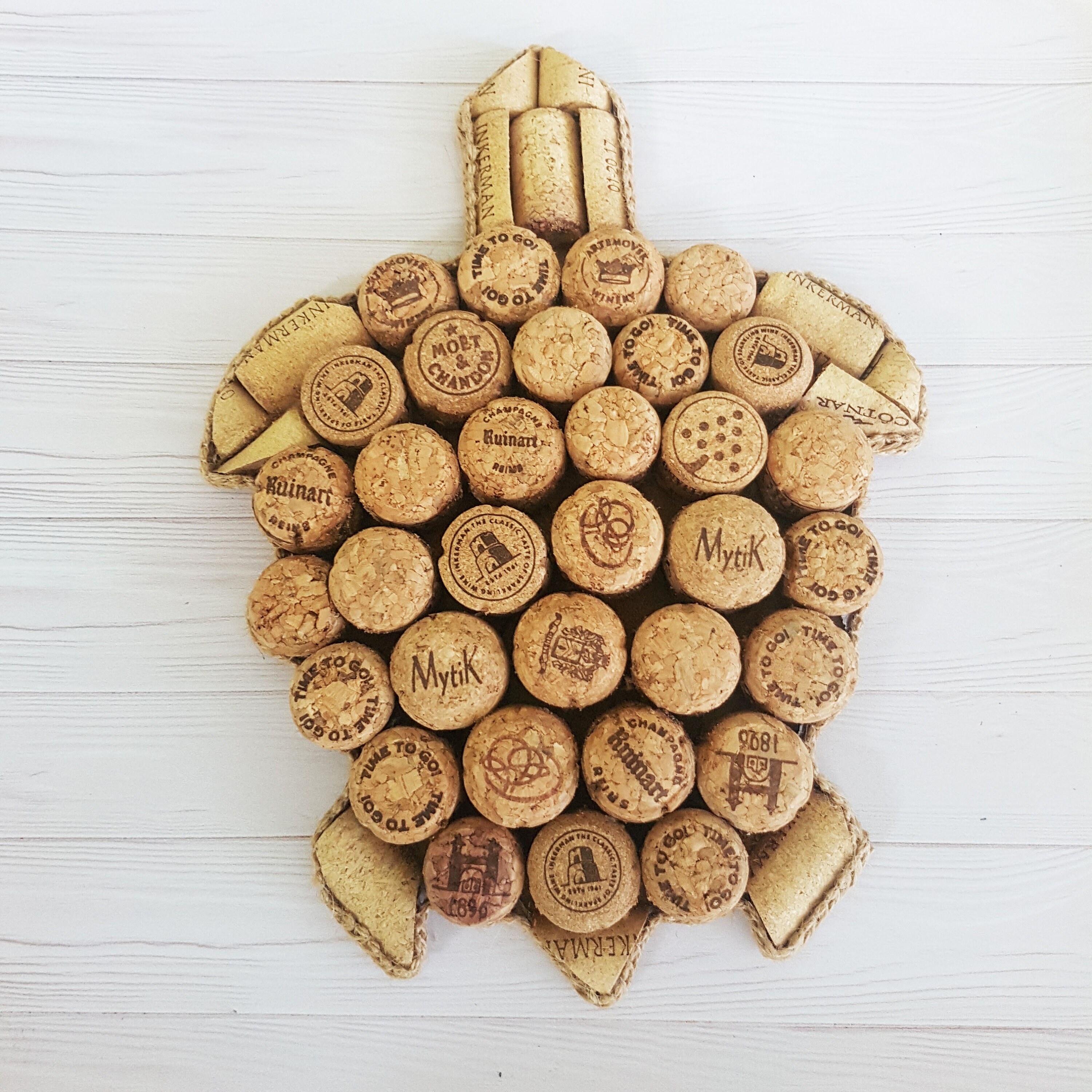 Tortoise Wine Cork Wall Decor Wine Cork Message Board Wine Etsy