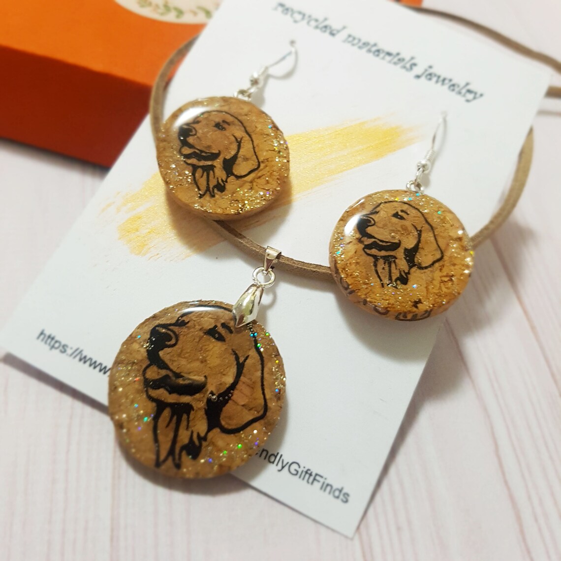 Recycled Wine Cork Labrador Set Personalized Your Pet Set Etsy