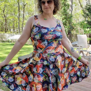 Ween Boognish Happy Colored Marbles Skater Dress