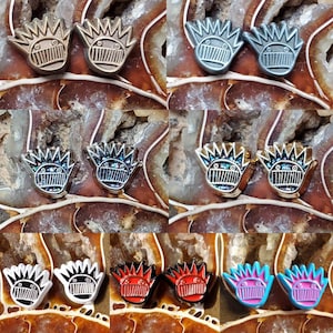 Ween Boognish stud/post earrings - nickel free and on stainless steel posts - choose your color