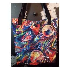 KGLW King Gizzard and the Lizard Wizard Lava Cyboogie Tote Bag - hold your records with ease!