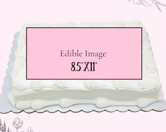 Custom Edible Image - 8.5"x11" Sheet