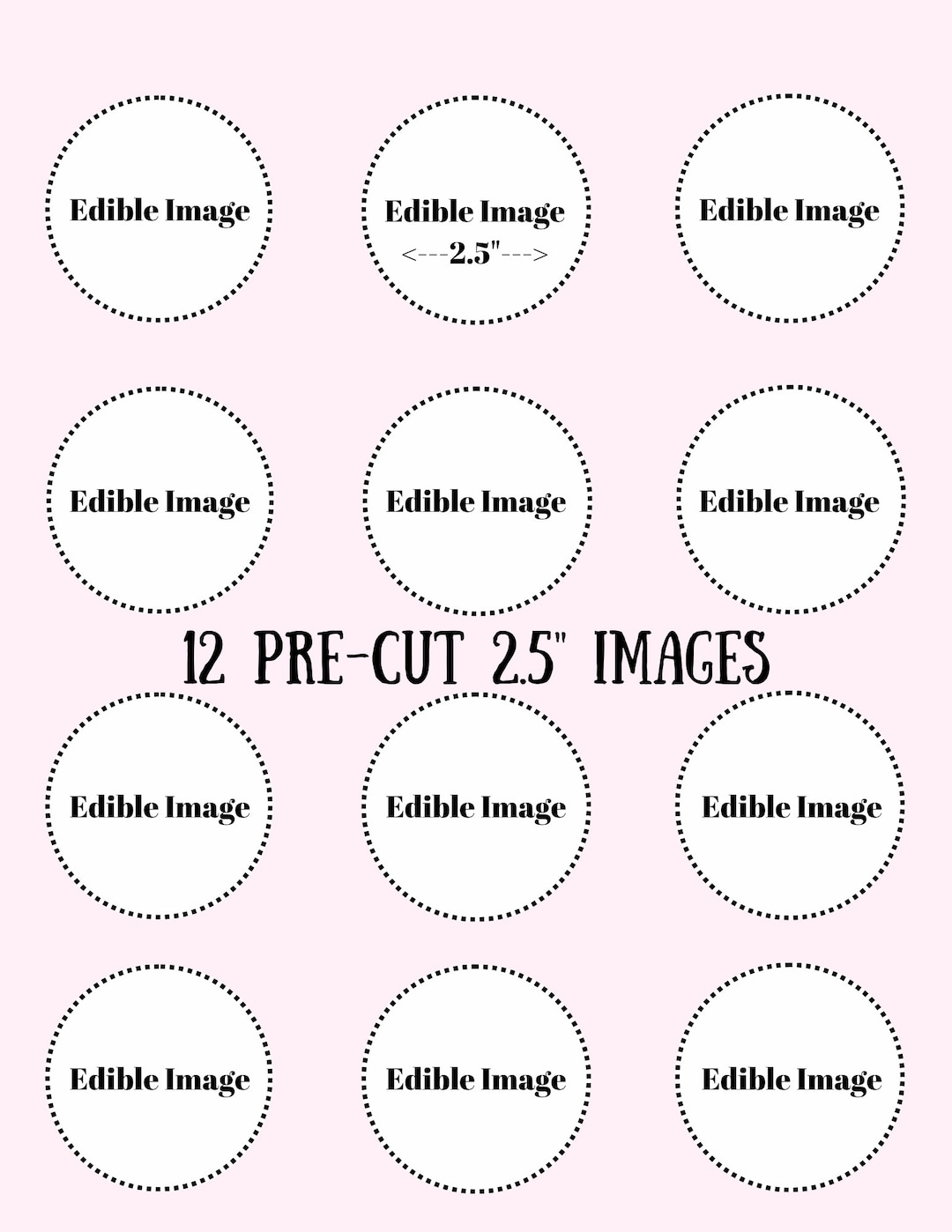 9.5 Inch Pre-Cut Round Baby Design Edible Image For Cakes