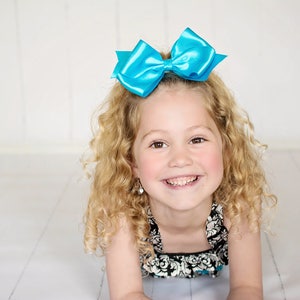 Large Satin Hair Bow