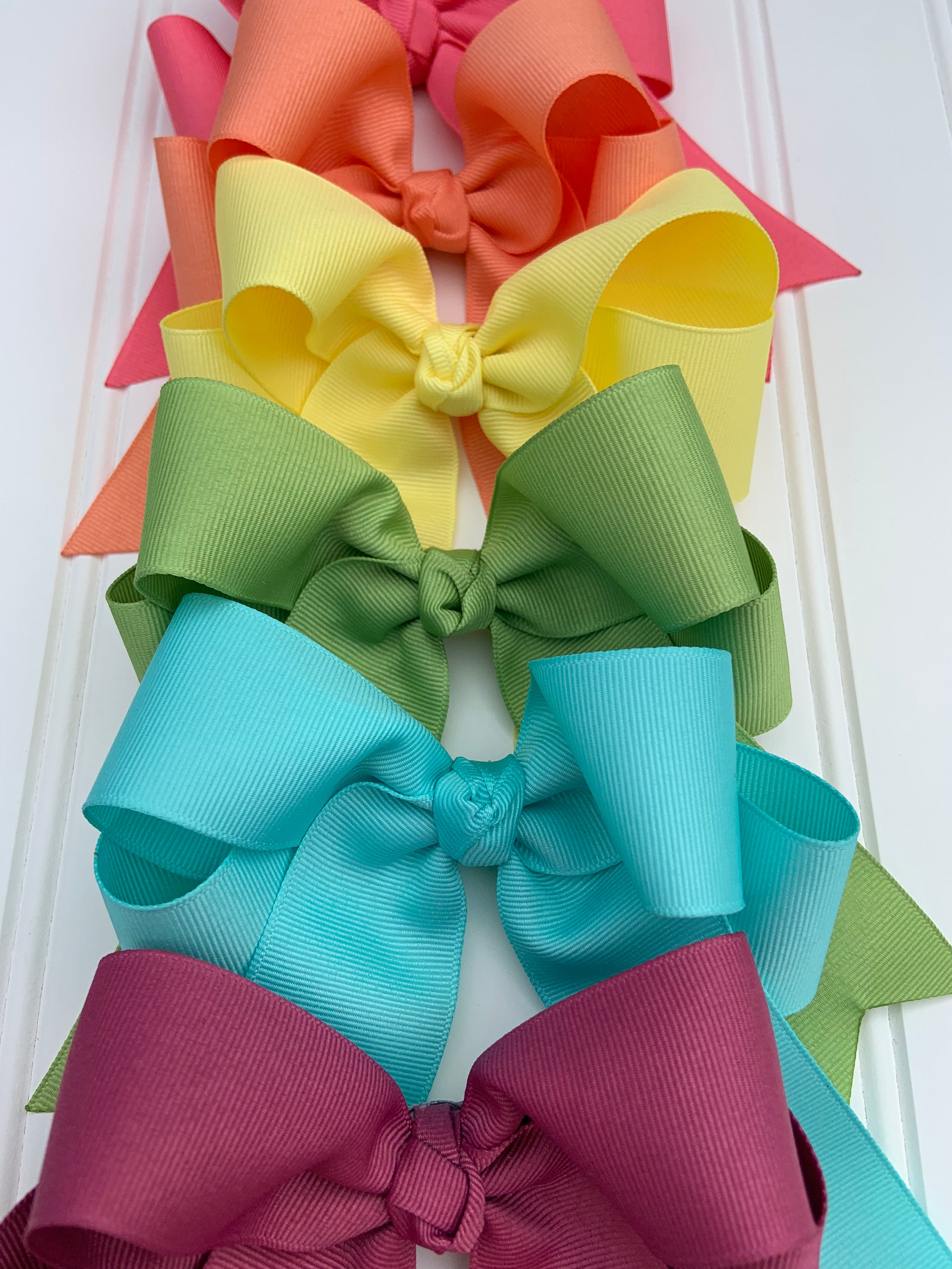 Fall Hair Bow Set Bow With Long Tails Equestrian Hair Bows Etsy