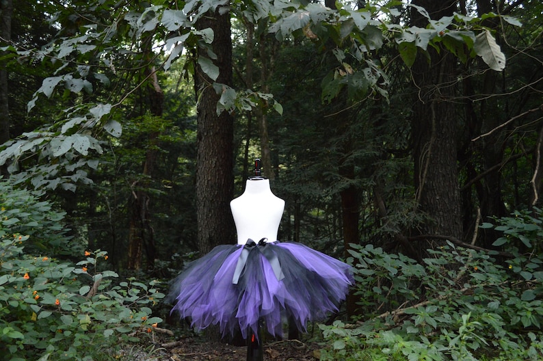 Witch Tutu Halloween Tutu Baby Girl Purple and Black Tutu Etsy