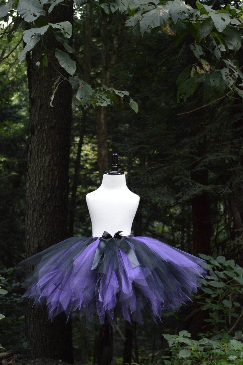 Witch Tutu Halloween Tutu Baby Girl Purple and Black Tutu Etsy
