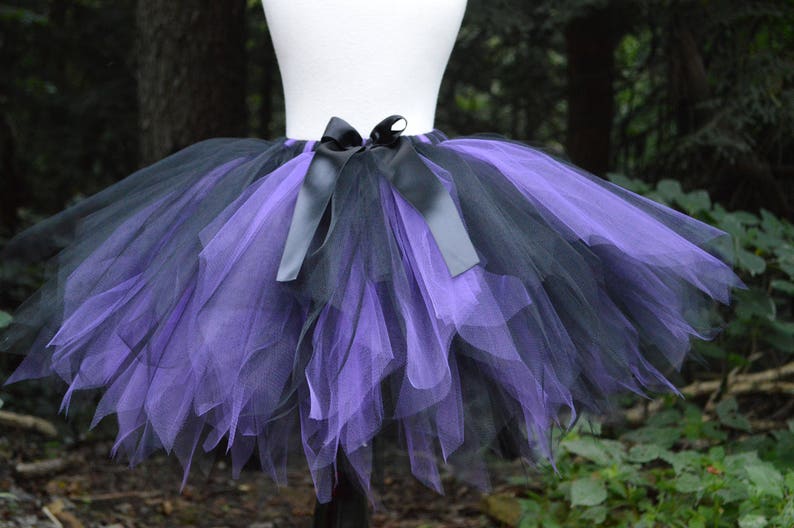 Witch Tutu Halloween Tutu Baby Girl Purple and Black Tutu Etsy