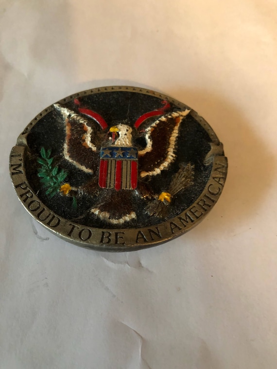 Im Proud to Be an American Belt Buckle - Etsy display picture 1