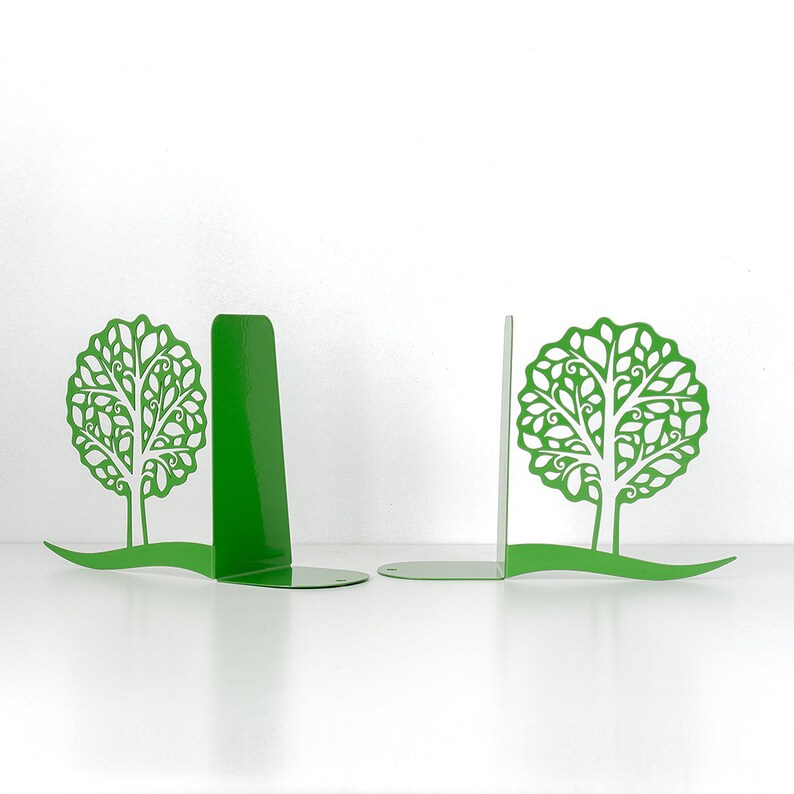 Tree bookends Tree of life Book ends Go green Book shelf Book Etsy
