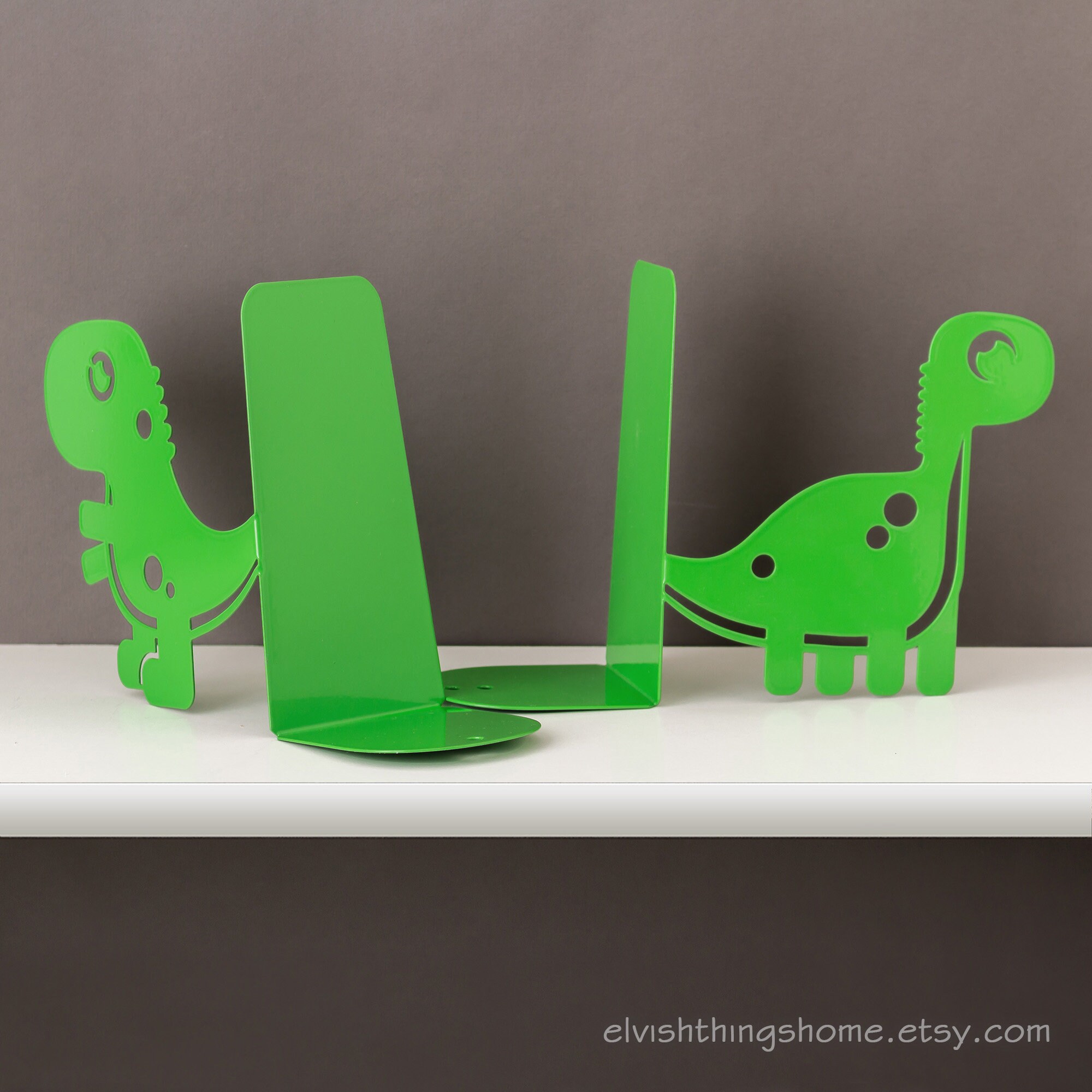 Dino book ends Dinosaur bookends Kids bookends Nursery Etsy