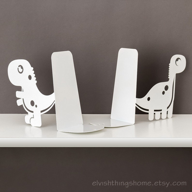 Dino bookends Kids bookends Dinosaur book ends kids Nursery Etsy