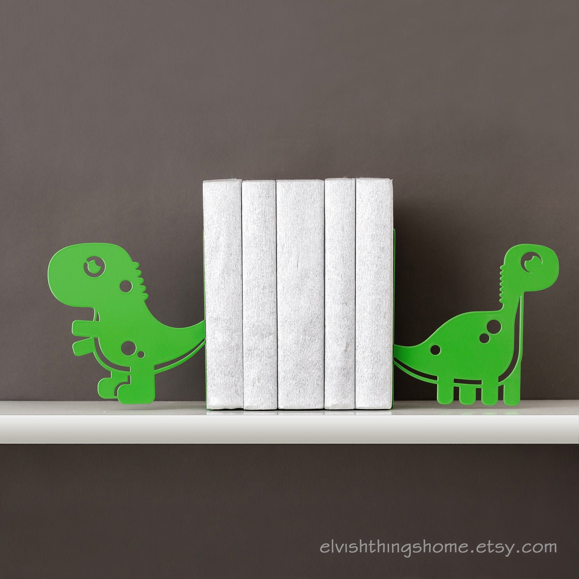 Dino book ends Dinosaur bookends Kids bookends Nursery Etsy