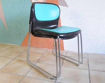 Great pair of stacking chairs SM400K by Gerd Lange for Drabert 80s