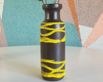 Scheurich Vase Black Yellow 200-22