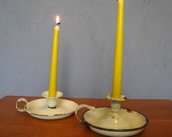 Kerzenständer Shabby Chic, 2er Set