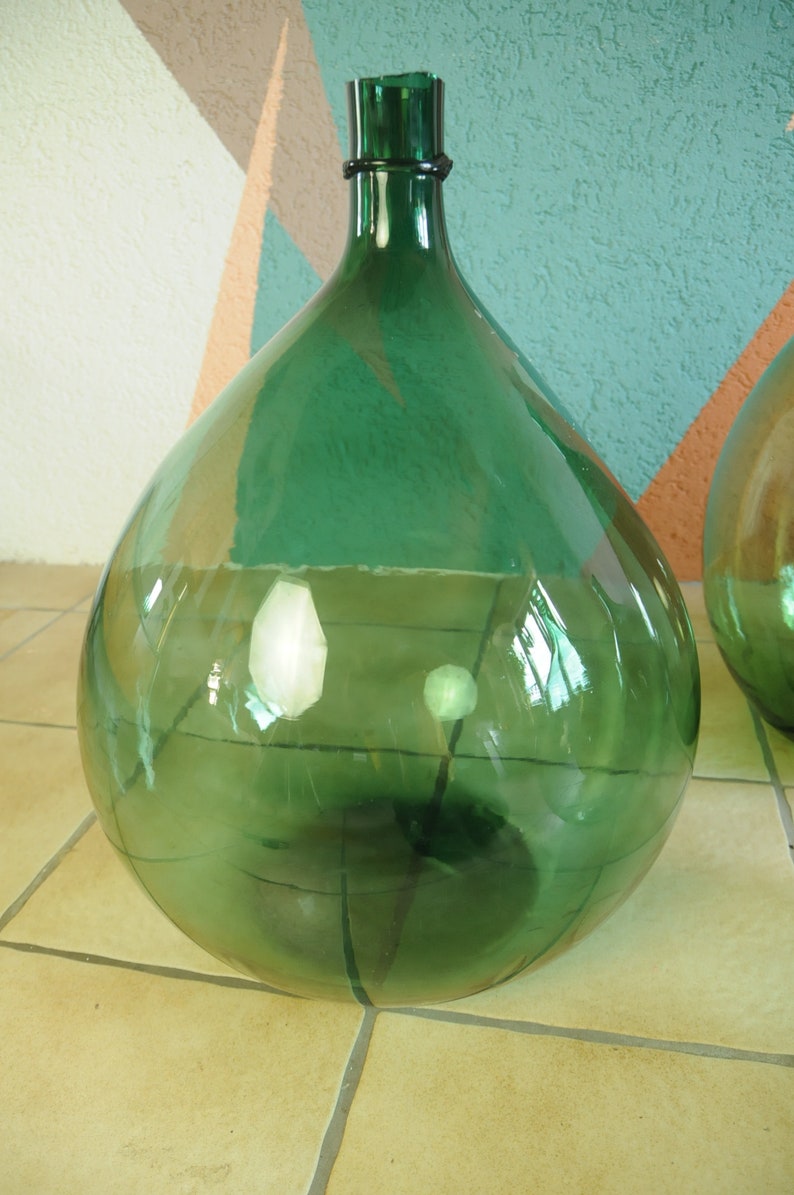 Large Carboy Demijohn Wine Bottle From Italy Etsy