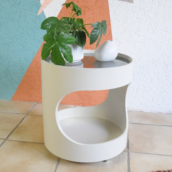 Vintage Side Table Luna by Opal 60s 70s Space Age