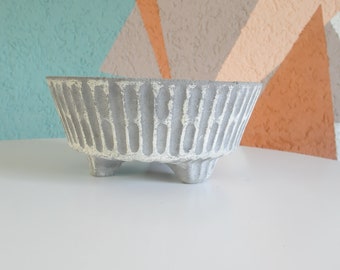 Brutalist concrete flowerpot from the 1960s