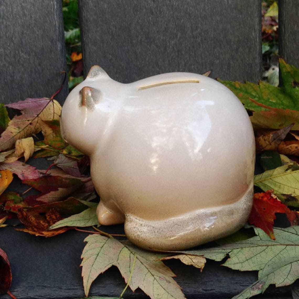 Ceramic Kitty Cat Bank Etsy