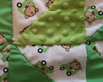 green monkey blanket