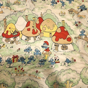 Smurfs Bedding - Etsy