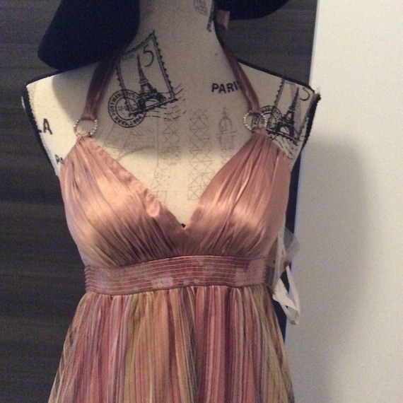 Dress Oleg Cassini pastel rainbow