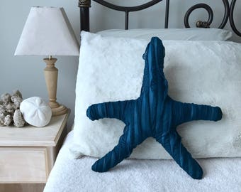 Starfish Pillow Mermaid Decor Beach House Under the Sea Bedroom Nursery Nautical Pillows Baby Shower Birthday Party Kids Room Decorations