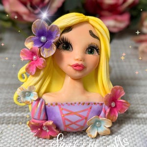 Clay Princess/ Clay Embellishments/ Clay Centers For Bows/ Clay Centerpiece/ Doll Handmade Clay/ Cold Porcelain Dolls/ Clay Hair Bows.