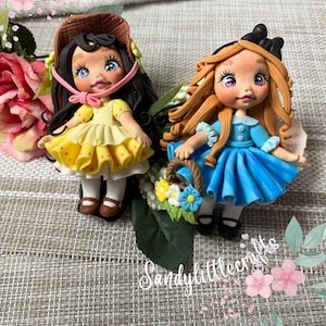 Clay Embellishments/ Clay Centers For Bows/ Clay Centerpiece/ Doll Handmade Clay/ Cold Porcelain Dolls/ Clay Figure For Bows/ Clay Flatbacks