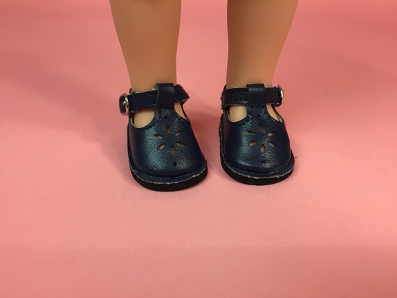 **SALE** NAVY BLUE T-STRAPS DOLL SHOES fits American Girl 14.5/" WELLIE WISHERS