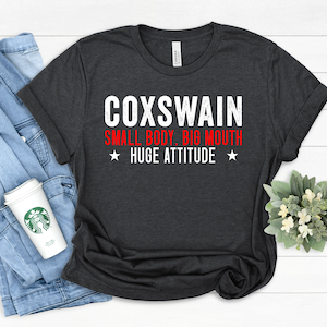 Coxswain Unisex T-shirt , Rowing Crew ,Row Team , Steersman , Gift For Rowers , Paddler , Rowing Coach , College Rowing , Boating Shirt