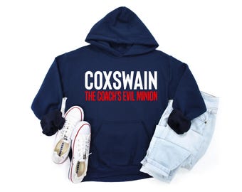 Sudadera con capucha de remo Coxswain: sudadera unisex de equipo con cuello redondo