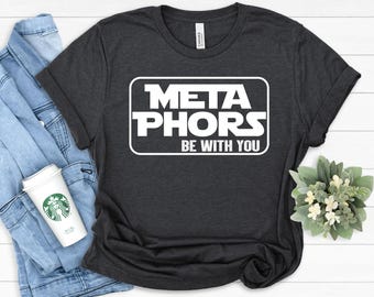 Camiseta divertida de profesor de inglés: Las metáforas te acompañan