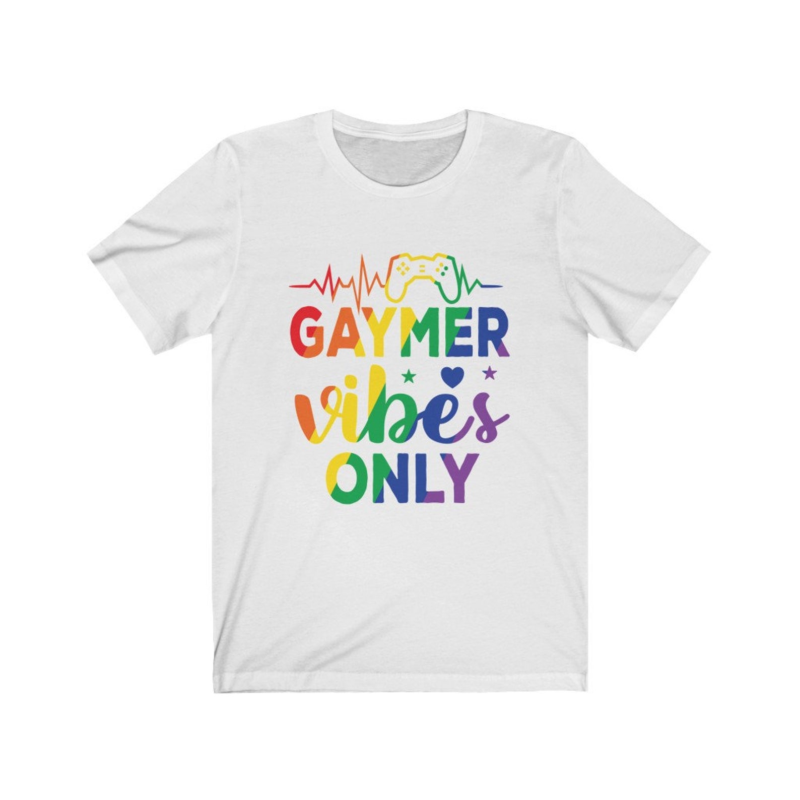 Gaymer Vibes Only Shirt/funny LGBT Gay Pride Shirt/gay Pride - Etsy