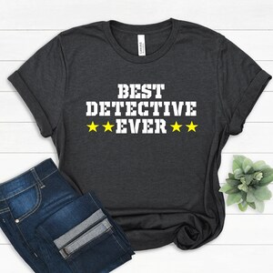 Regalo T-shirt detective, divertente idea regalo investigatore privato per uomini e donne, forniture per ufficio detective per compleanno e regalo di vacanza