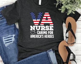 VA Nurse , Military Veteran Funny Nursing School Shirt, Nurse gift, Nursing Student Shirt, Future Nurse