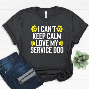 Service Dog Shirt, Service Dog Owner Shirt, Working Dog, Service Dog Trainer, Service Guide Dog Gift, Dog Mom, Dog Dad Men Woman T-Shirt