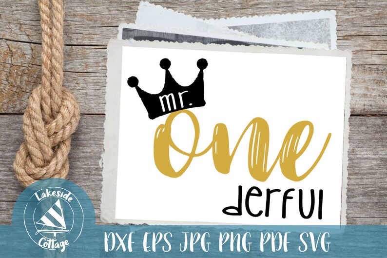 Download Mr ONE derful Boy First Birthday eps png jpg pdf dxf svg ...