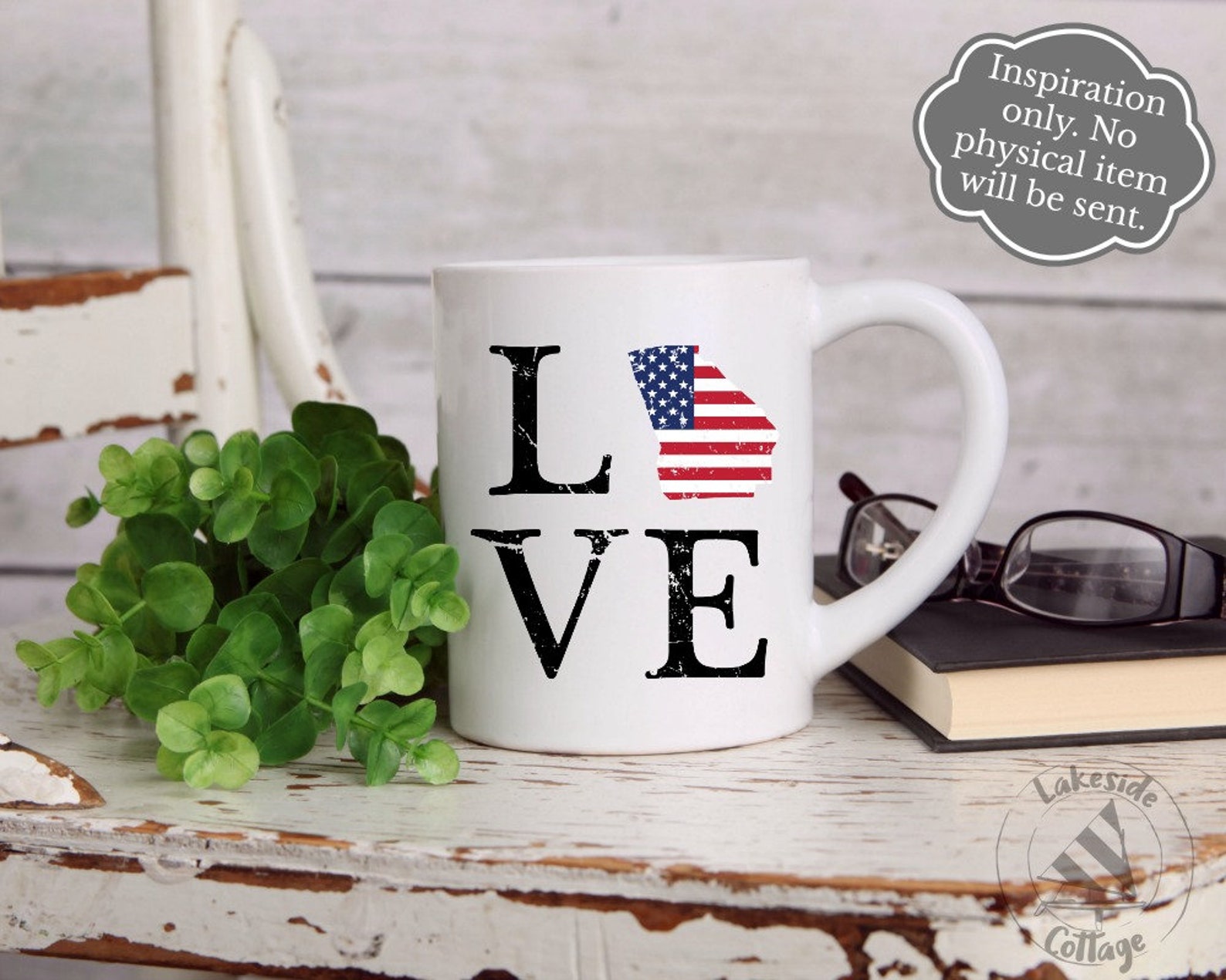 Download LOVE Georgia 4th of July svg Memorial Day svg American | Etsy